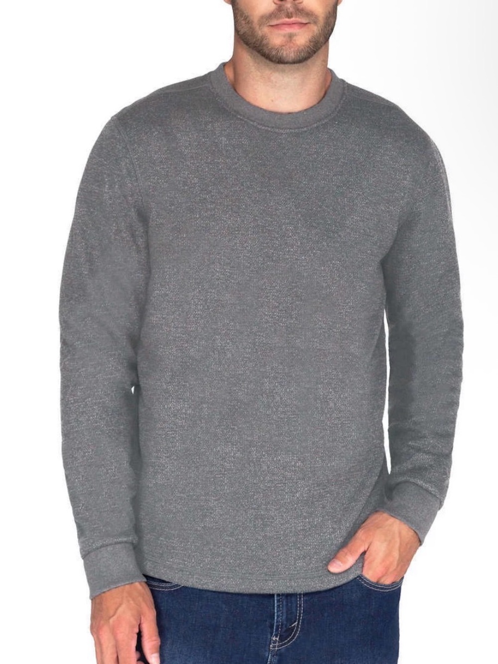 BC Clothing Men’s Fleece Lined Crew Sweatshirt